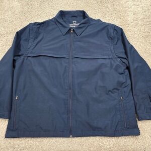 SCOTTeVEST Sterling Jacket Men XXXL Blue Full Zip Removable Sleeves TEC Utility